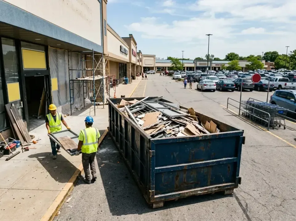 retail-store-renovation-debris-003 — frequently asked questions, Roll-off Dumpster Rentals in Lawrenceburg, TN